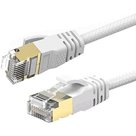 6.5m Cat 7A Ultra Slim Reulin 21.3ft Ethernet Gigabit LAN Cable Speed Up to 40Gbs-1000MHz Compatible with Cat5 Cat6 Cat7 for Access Point WiFi Extender Modem Router Network Switch Patch Panel 